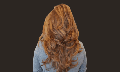 Стрижка метелик на довге волосся