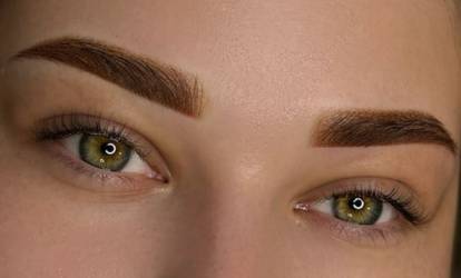 Брови омбре