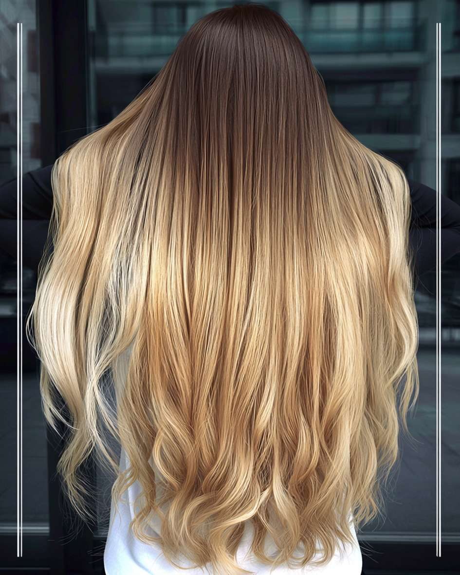 Blonde Ombre Hairstyle in Elegant Salon Setting (1)